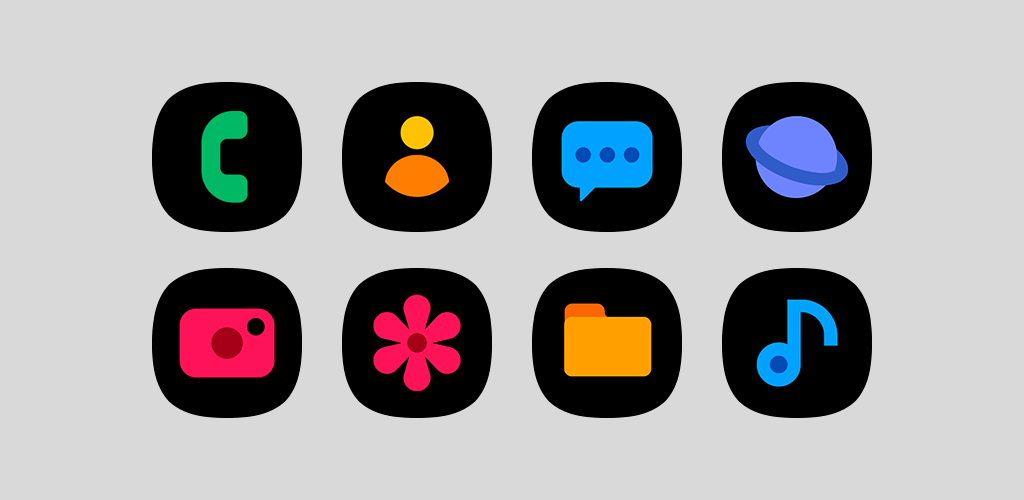 OneBlack - Icon Pack